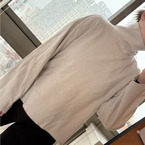 Beige Turtleneck Sweater